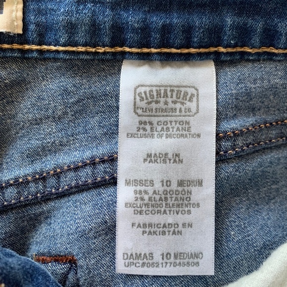 Signature Levi Strauss Bootcut Jeans Medium 10 At Waist Business Casual Western - Picture 7 of 8